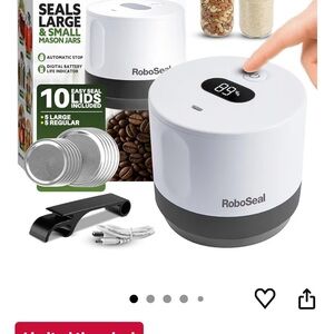 Brand new in box White Vacuum Sealer for Mason Jars
